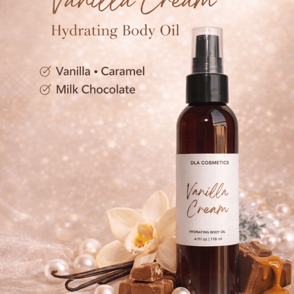 Body Oil VANILLA CREAM BODY OIL - DLA Cosmetics
