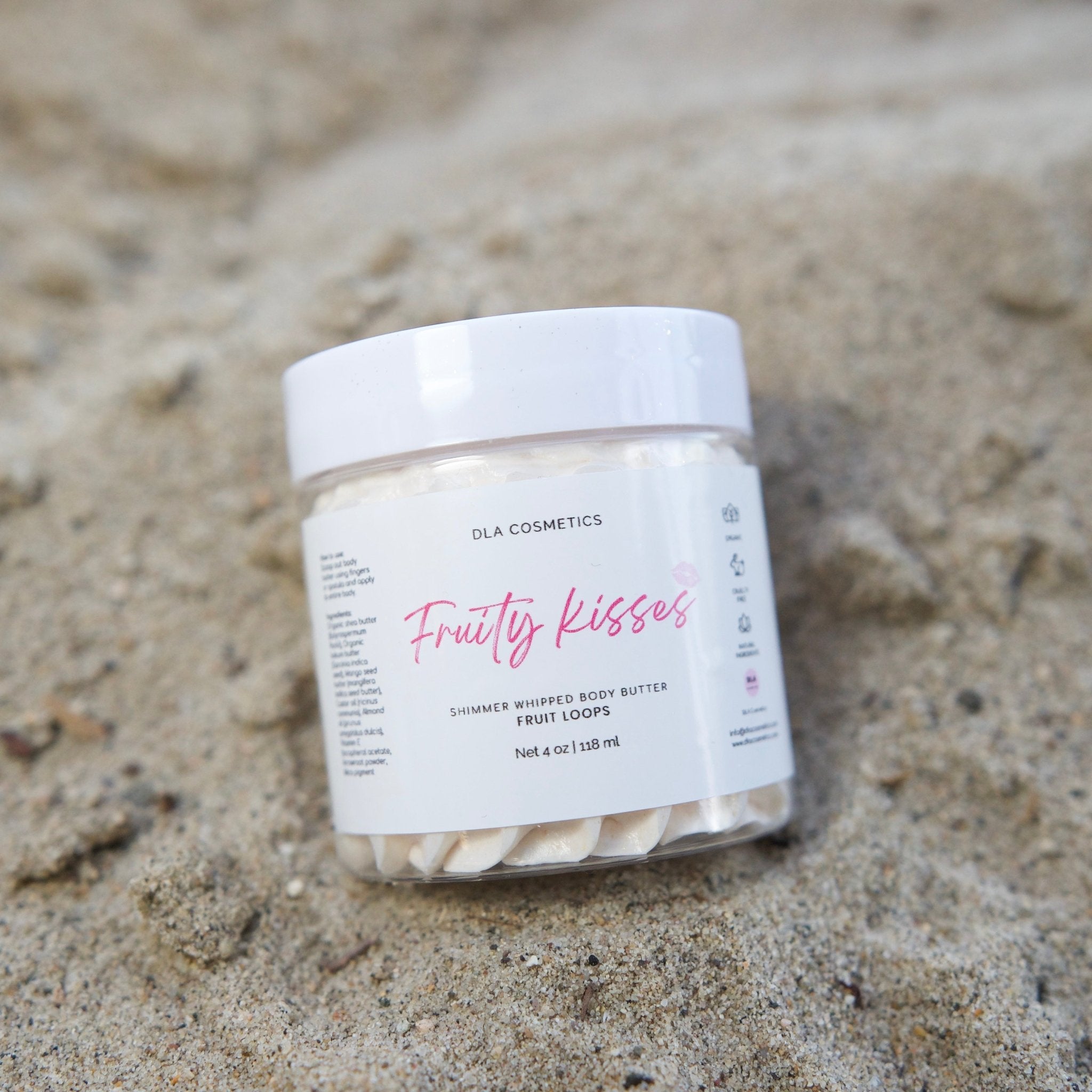 FRUITY KISSES SHIMMER BODY BUTTER - DLA Cosmetics