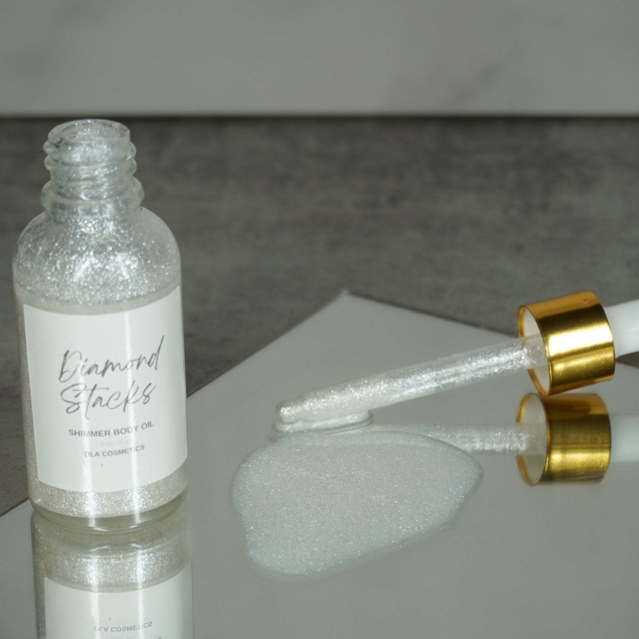 Body & Hair Glitter DIAMOND STACKS BODY SHIMMER OIL - DLA Cosmetics-Skin care products online