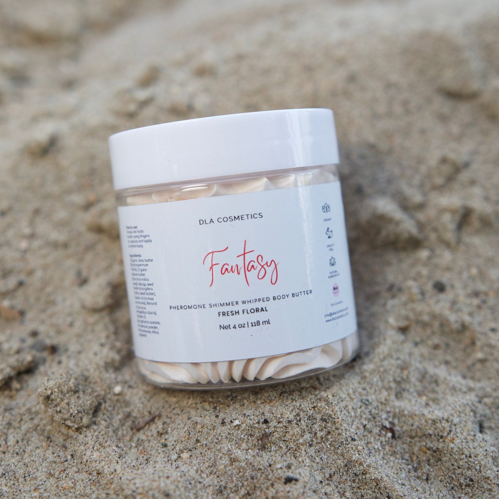 Natural Body Butter FANTASY PHEROMONE SHIMMER BODY BUTTER - DLA Cosmetics