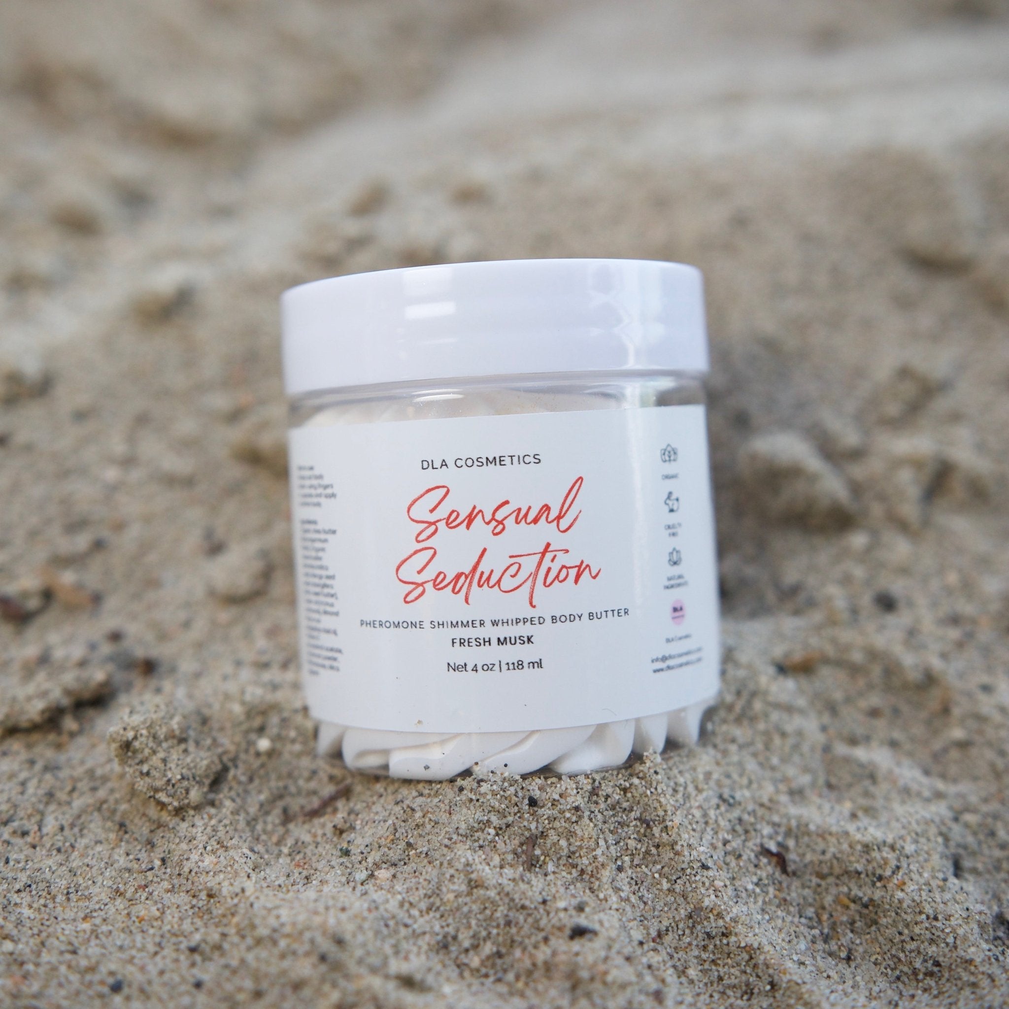 Natural Body Butter SENSUAL SEDUCTION SHIMMER BODY BUTTER - DLA Cosmetics