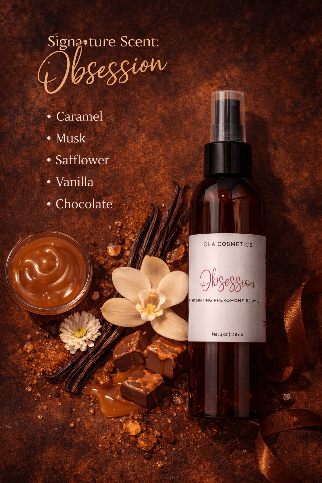 Pheromone Oil OBSESSION BODY OIL - DLA Cosmetics